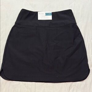 Lady Hagen Women's 17" Tummy Control Pull-On Golf Skort Black Activewear NWT